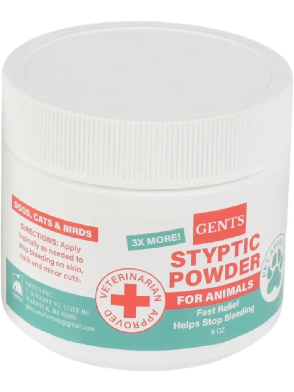 5 oz Pet Styptic Powder for Quick Blood Clotting - First Aid for Dogs, Cats